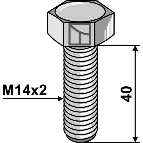 [LS08-TGR-014] Tornillo hexagonal - M14 - LS08-TGR-014