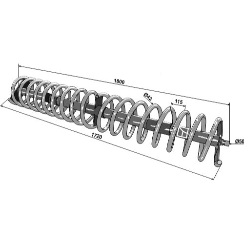 Rodillo espiral 3000 - izdo y dcho - LS08-RED-018