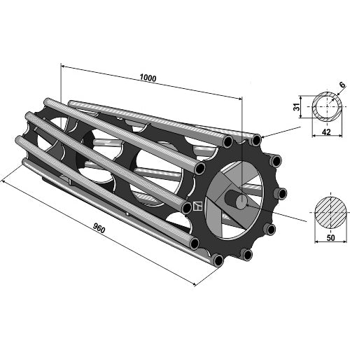Rodillo packer tubular 3000 - LS08-RTA-024