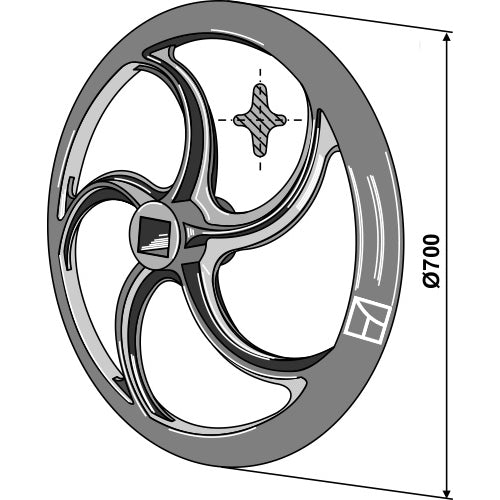 [LS08-RPE-007] Rodillo packer - Ø700mm - LS08-RPE-007
