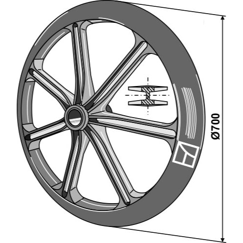 [LS08-RPE-009] Rodillo packer - Ø700mm - LS08-RPE-009