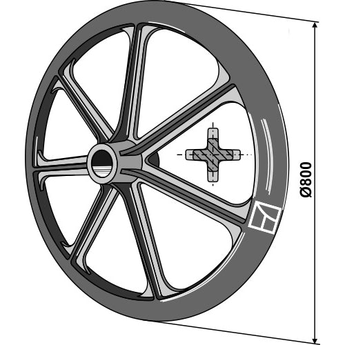 [LS08-RPE-017] Rodillo packer - Ø800mm - LS08-RPE-017