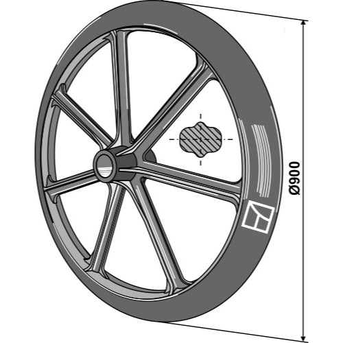 Rodillo packer - Ø900mm - LS08-RPE-018