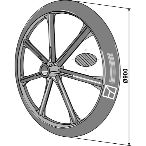 Rodillo packer - Ø900mm - LS08-RPE-031