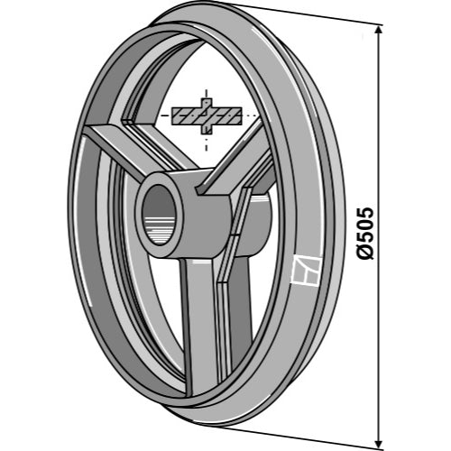 [LS08-RCC-005] Rodillo cambridge - Ø505mm - LS08-RCC-005