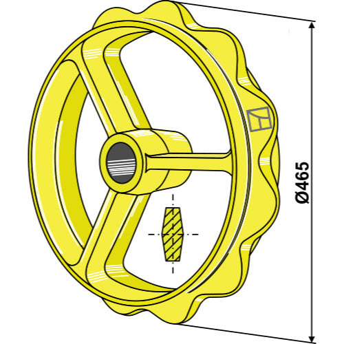 Rodillo cambridge - Ø470mm - LS08-RCC-006