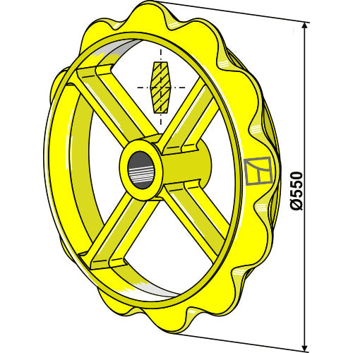 [LS08-RCC-011] Rodillo cambridge - Ø550mm - LS08-RCC-011