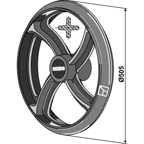 [LS08-RCC-012] Rodillo cambridge - Ø505mm - LS08-RCC-012