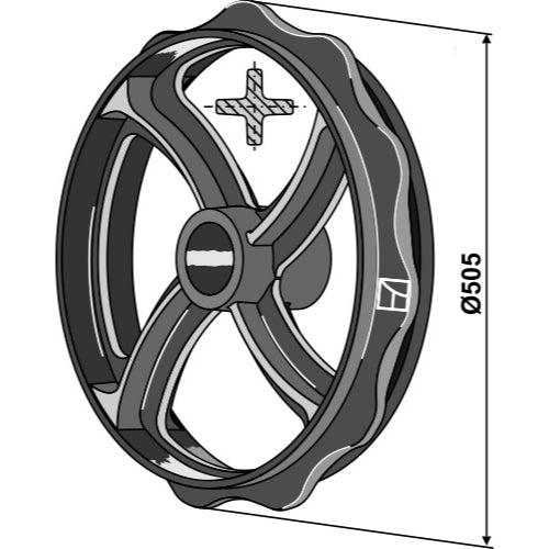 [LS08-RCC-013] Rodillo cambridge - Ø505mm - LS08-RCC-013