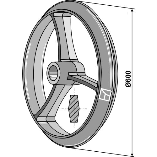 [LS08-RCC-014] Rodillo cambridge - Ø600mm - LS08-RCC-014