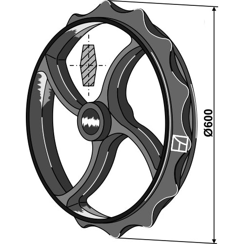 [LS08-RCC-015] Rodillo cambridge - Ø600mm - LS08-RCC-015