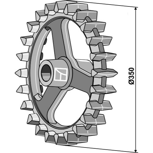 [LS08-RCC-018] Rodillo crosskill - Ø350mm - LS08-RCC-018