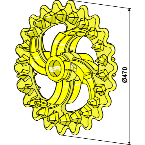 [LS08-RCC-023] Rodillo crosskill - Ø470mm - LS08-RCC-023