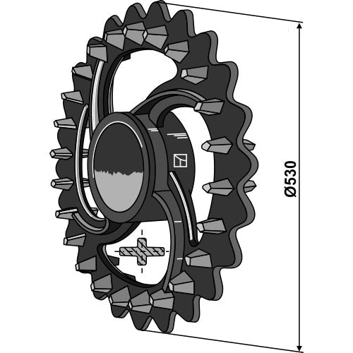 [LS08-RCC-030] Rodillo crosskill - Ø530mm - LS08-RCC-030