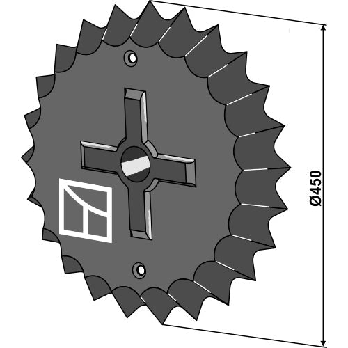 [LS08-RED-029] Rodillo dentado - Ø450mm - LS08-RED-029