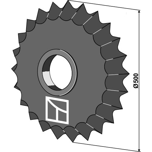 Rodillo dentado - Ø500mm - LS08-RED-031