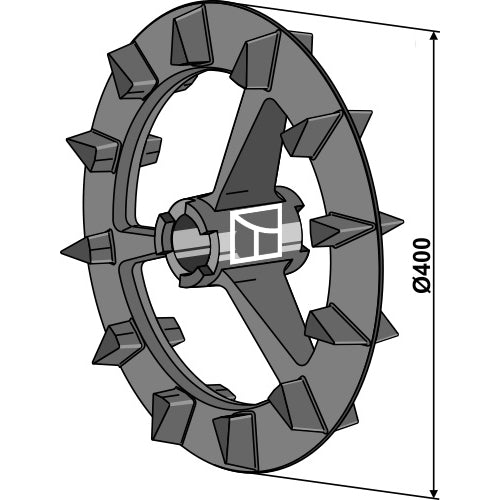 Rodillo crosskill - Ø400mm - LS08-RCC-034
