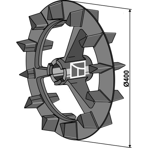 [LS08-RCC-036] Rodillo crosskill - Ø400mm - dcho - LS08-RCC-036