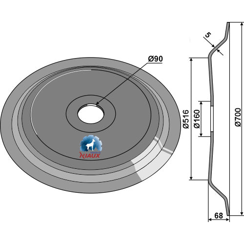 Anillo DD - Ø700x5 - LS08-ANL-033