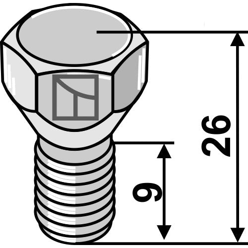 [LS08-TGR-018] Tornillo - M12x1-25 - LS08-TGR-018