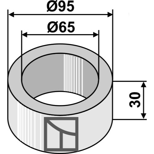 Pieza intermedia - 30mm - LS08-BPA-127