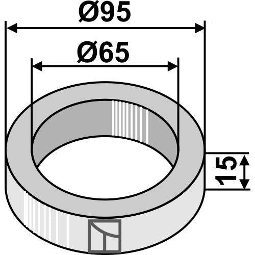 Pieza intermedia - 15mm - LS08-BPA-126