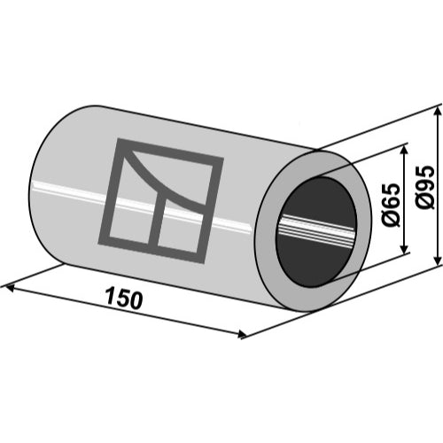 Pieza intermedia - 150mm - LS08-BPA-125