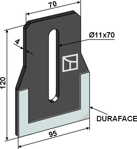 Rascador para rodillos packer - DURAFACE - LS08-RBA-059