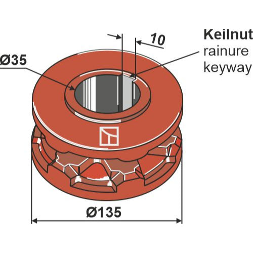 Piñón - Ø 135 - LS10-PIN-078
