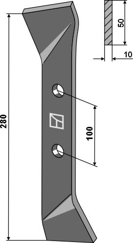 Cuchilla 280mm - LS10-AESP-003