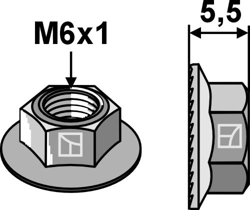 Tuerca de bloqueo M6x1 - LS11-TRBQ-002
