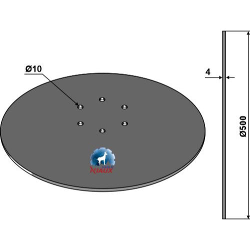 Disco plano  - Ø507x4 - LS12-DPL-005
