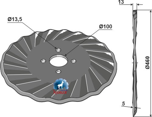 [LS12-DPL-026] Disco plano Ø460x5 - LS12-DPL-026