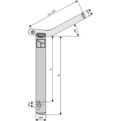 Bulón de seguridad para tercer punto - LS13-BLSG-007