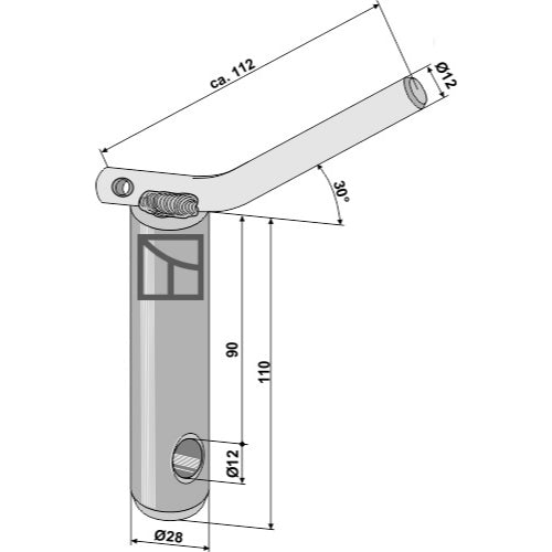 [LS13-BET-004] Bulón de seguridad para barra inferior - LS13-BET-004