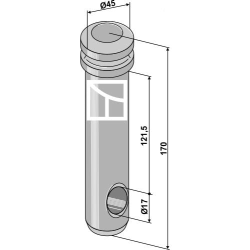 [LS13-BLTP-022] Bulón para barra portaperos - Cat. III - LS13-BLTP-022