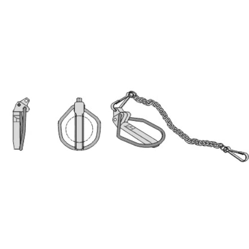 [LS13-EBP-004] Pasador clip para Cat. II con cadena - LS13-EBP-004