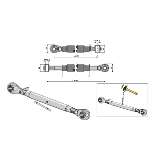 [LS13-TAA-001] Tercer punto M30x3-5 - LS13-TAA-001