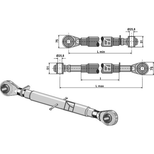 Tercer punto estándar M30x3-5 - LS13-TES-013