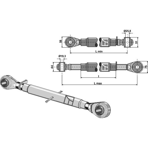 [LS13-TES-019] Tercer punto estándar M30x3-5 - LS13-TES-019