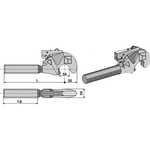 Enganche rápido M36x3 - LS13-EGR-005