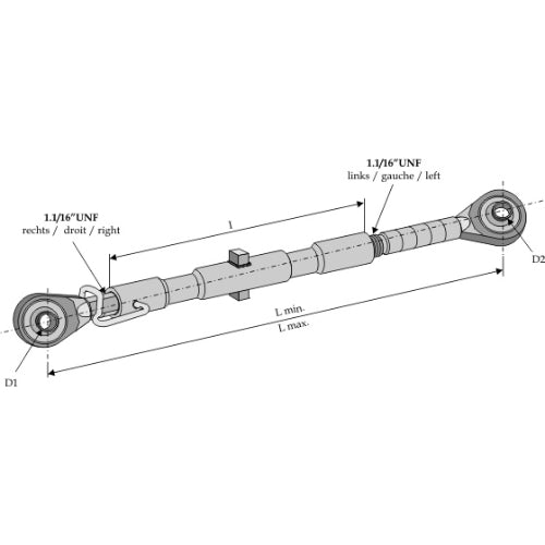 Tercer punto con paso fino 1 1/16" UNF - LS13-TAA-062