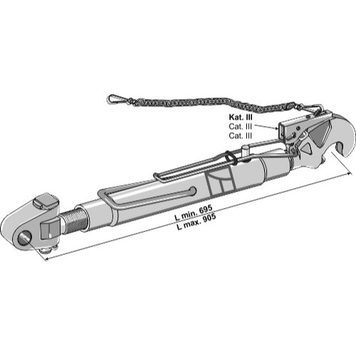 [LS13-TAA-067] Tercer punto completo con rótula articulada - Ø37 - LS13-TAA-067