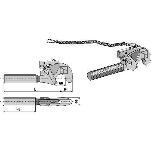 Enganche rápido M36x4 - LS13-EGR-007