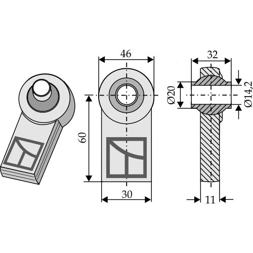 Rótula soldar - LS13-RST-023