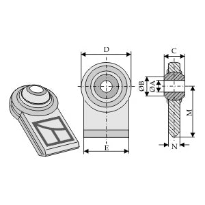 Rótula soldar - LS13-RST-027