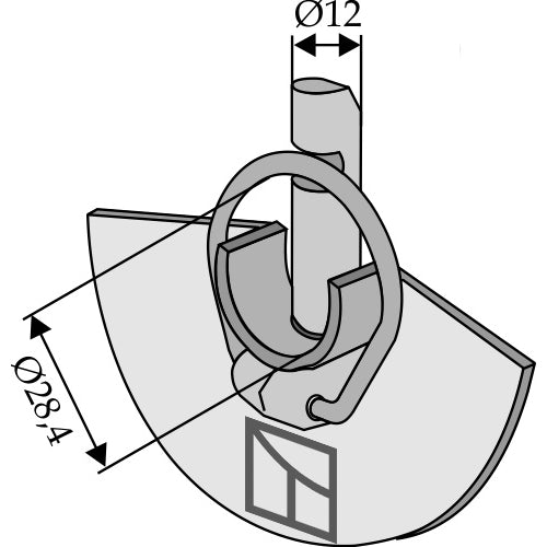 Perfil de retención para enganche inferior - Cat II - LS13-RCQ-001