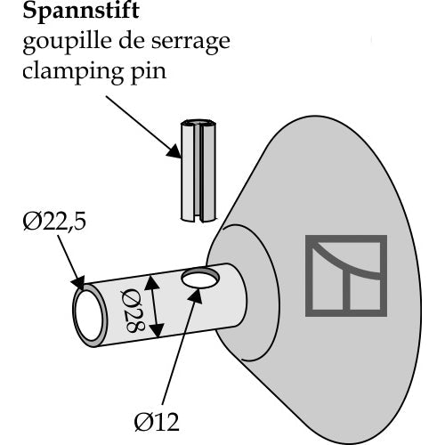 Perfil de retención para enganche inferior - Cat II - I - LS13-RCQ-002