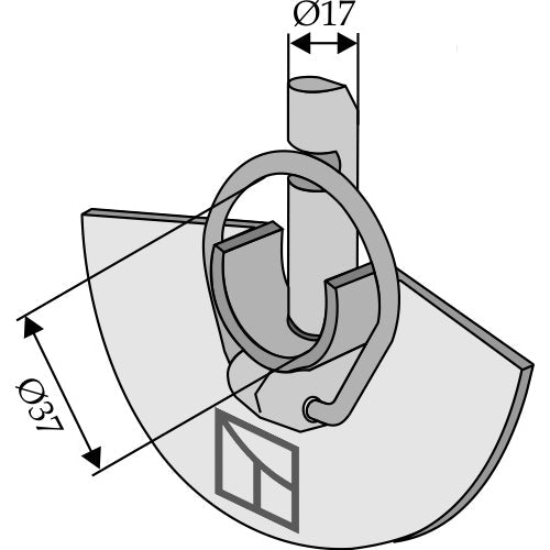 Perfil de retención para enganche inferior - Cat III - LS13-RCQ-007