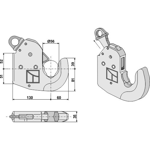 [LS13-EGR-079] Enganche inferior - Cat. II - LS13-EGR-079